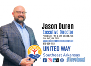 Jason Duren, Executive Director, United Way Southeast Arkansas